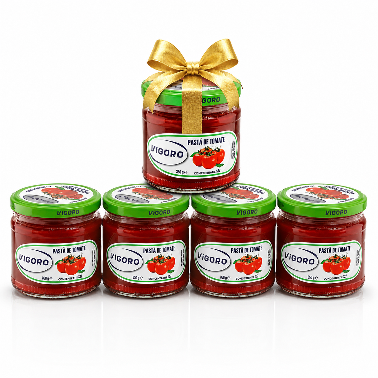 Vigoro Pachet Promo Pasta de Tomate 4+1 Cadou (5 x 350 g)