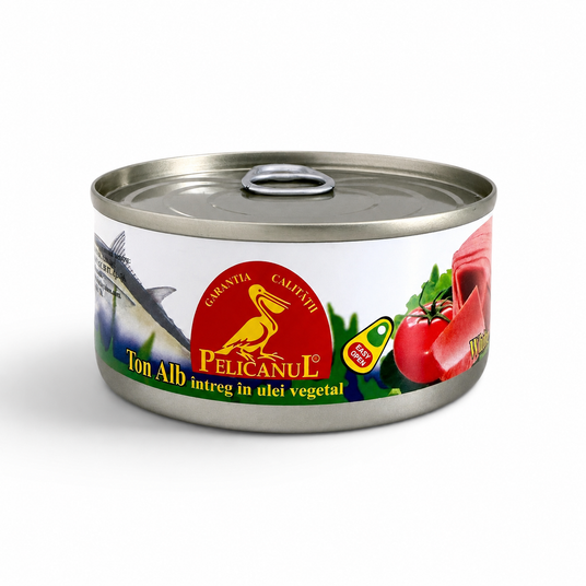 Pelicanul Ton Intreg In Ulei Vegetal 160 g