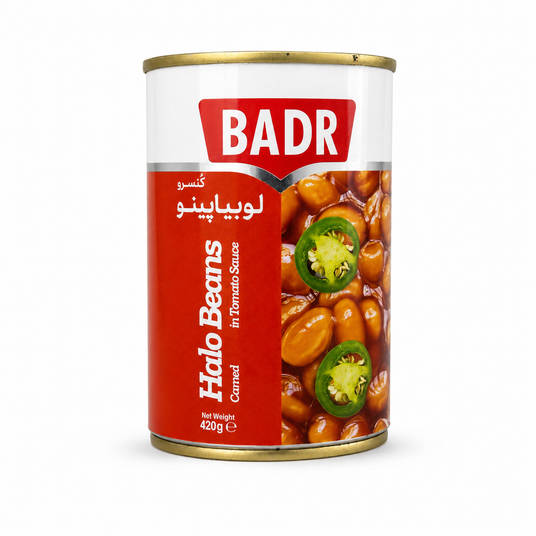 Badr Fasole Pestrita in Sos De Rosii Picant 420 g