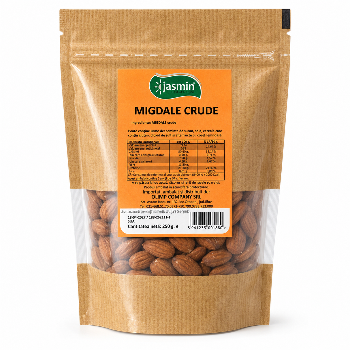 Jasmin Migdale Crude 250 g