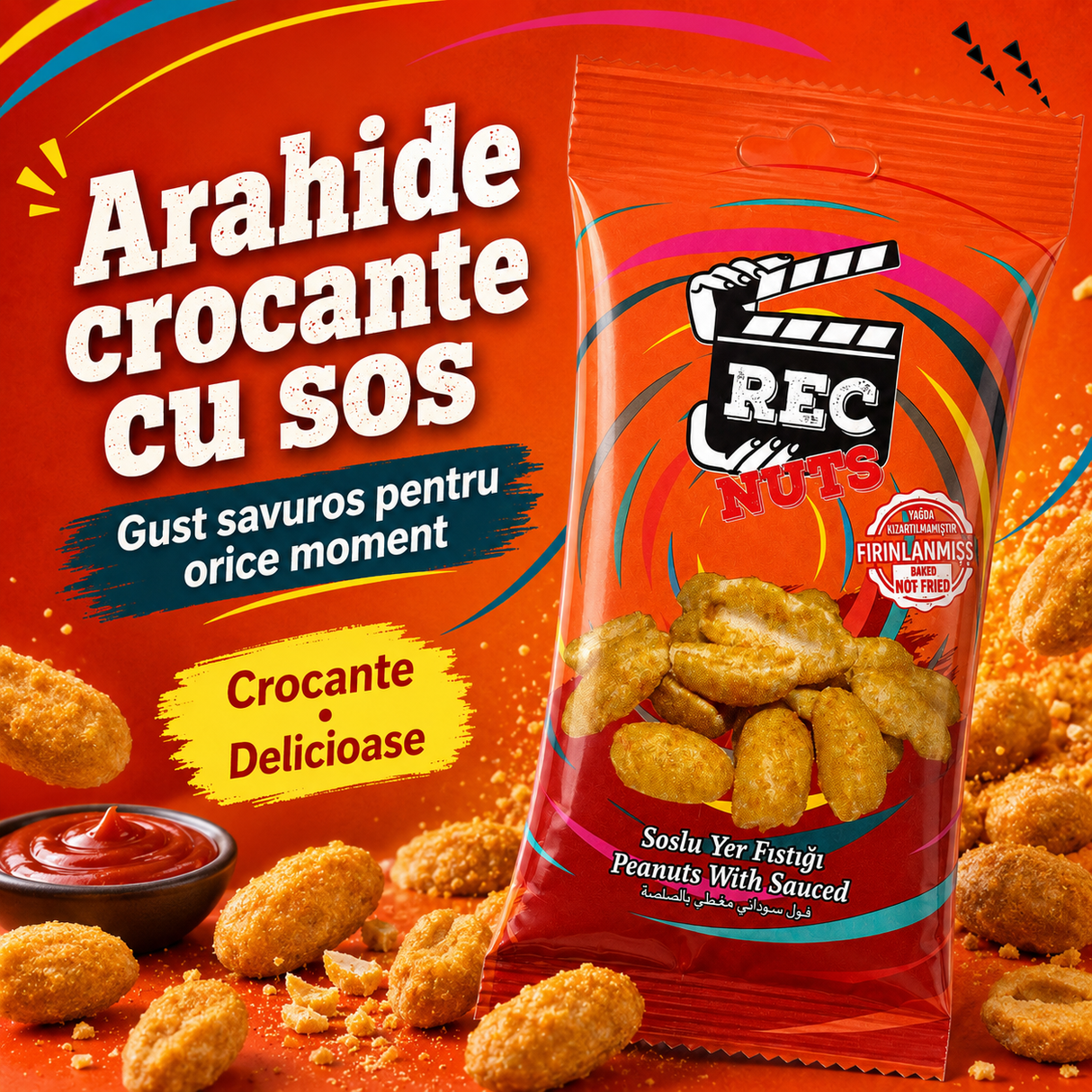 Rec Nuts Arahide Crocante cu Sos 40 g