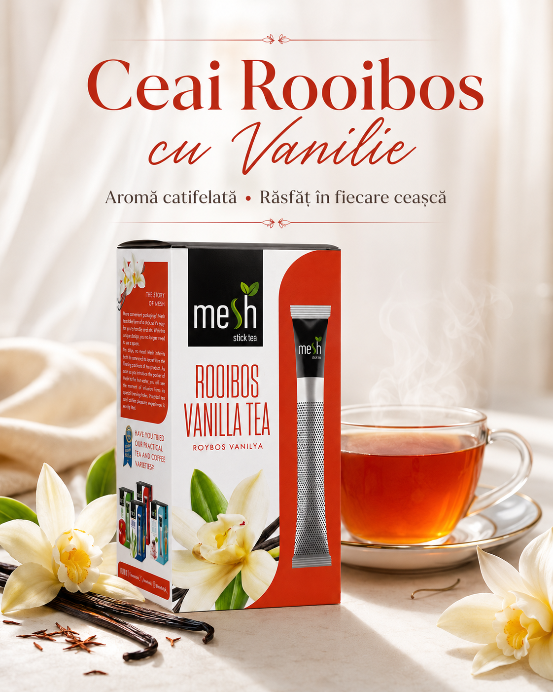 Mesh Ceai de Vanilie si Rooibos 16 Plicuri
