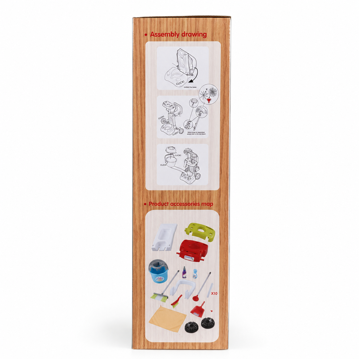 Set de Curatenie Pentru Copii cu Carucior, Mop si Galeata