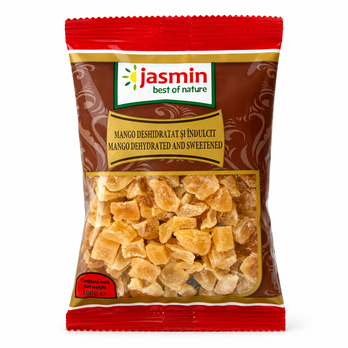 Jasmin Mango Confiat Cuburi 100 g