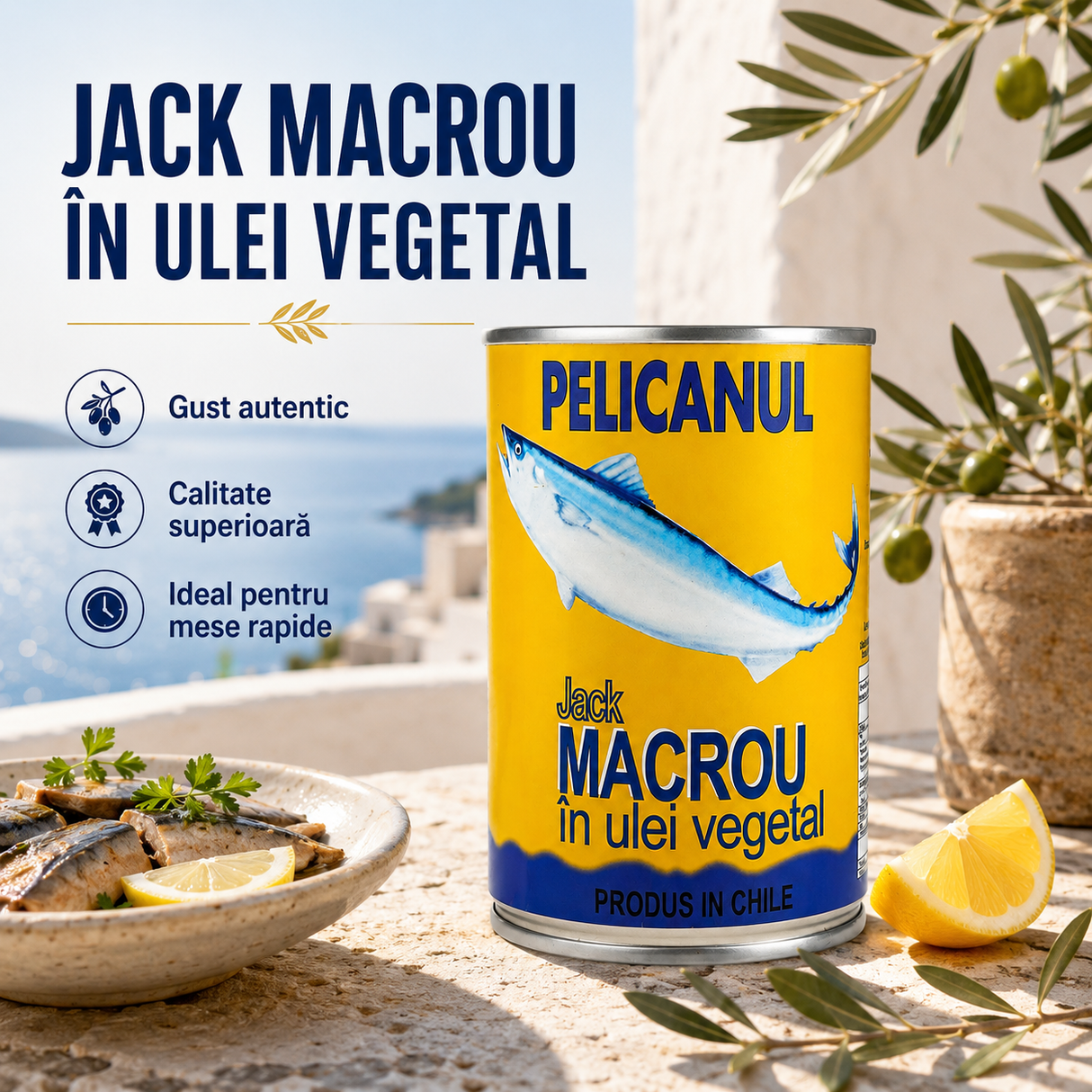Pelicanul Jack Macrou In Ulei Vegetal 425 g