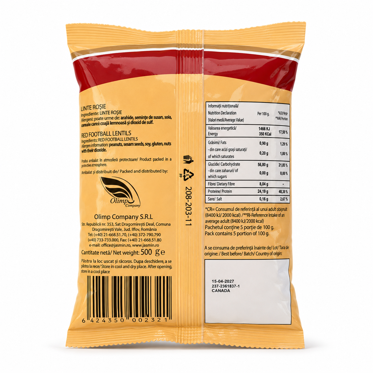 Jasmin Linte Rosie 500 g