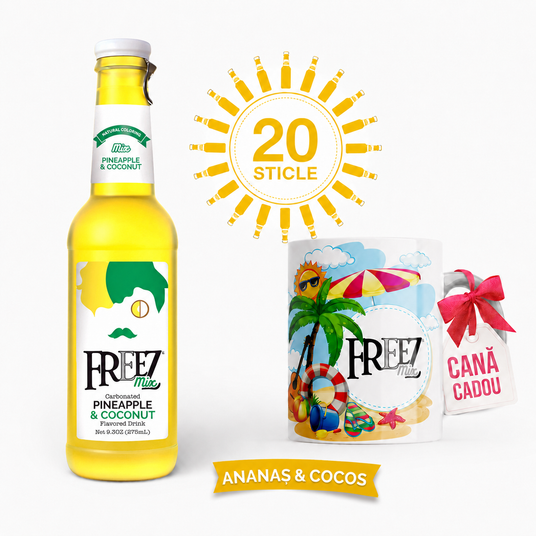 Freez Mix Ananas Si Cocos - Pachet Promo Cu Cana (20 sticle x 275 ml)