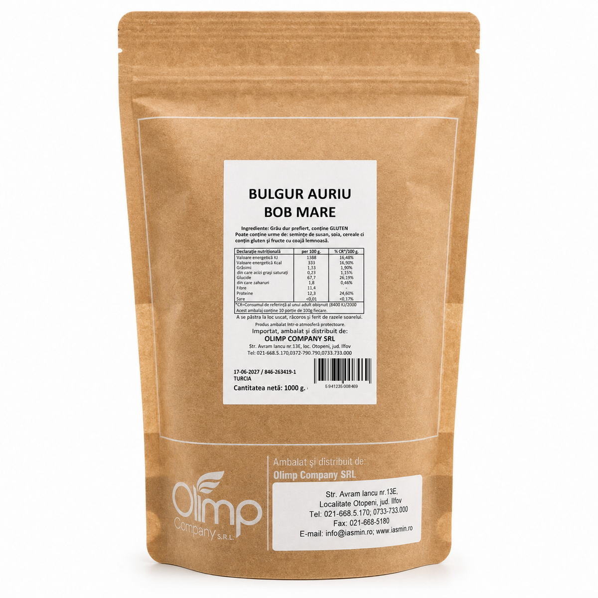 Jasmin Bulgur Auriu Bob Mare 1 kg