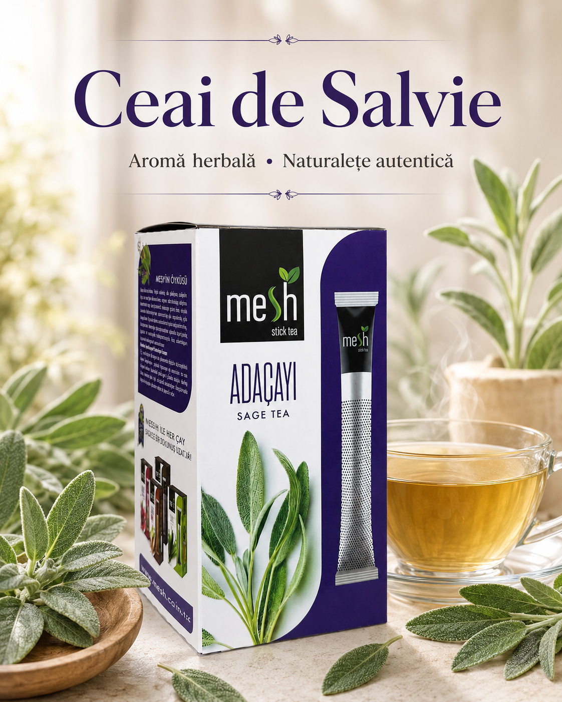 Mesh Ceai de Salvie 16 Plicuri