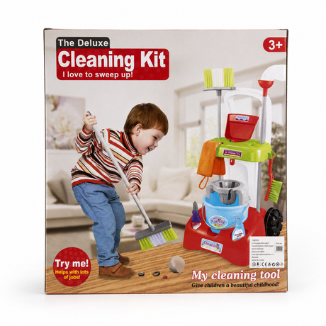 Set de Curatenie Pentru Copii cu Carucior, Mop si Galeata
