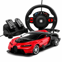 Masina RC Tip Supercar pentru Copii, Scara 1:16, cu Volan si Pedale, Simulator de Condus, Functii Interactive