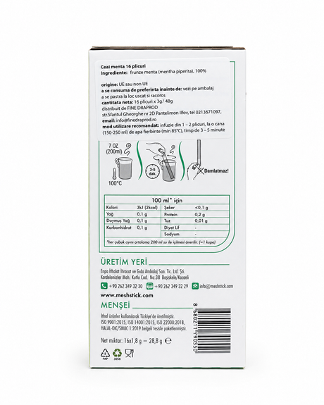 Mesh Ceai de Menta 16 Plicuri