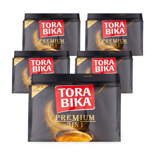 Pachet de 5 x Cafea Torabika 3in1 Premium (20 x 25 g)