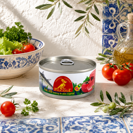 Pelicanul Ton Intreg In Ulei Vegetal 160 g