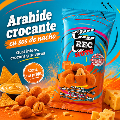 Rec Nuts Arahide Crocante cu Sos Nacho 40 g
