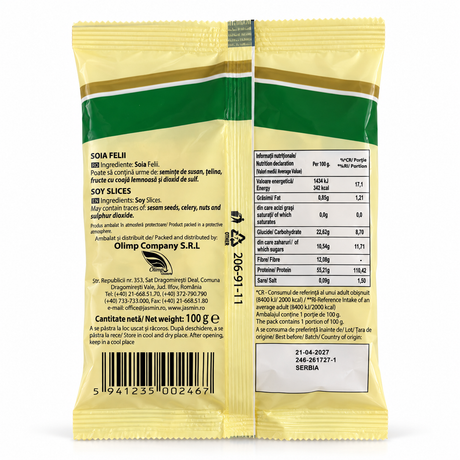 Soia Felii Jasmin – Texturat de Soia, 100 g