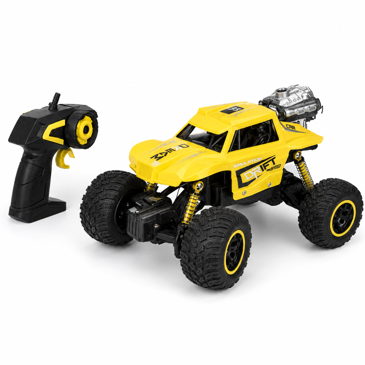 Masina cu Telecomanda RC 4WD, Lumini si Efect de Fum