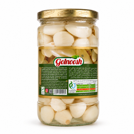 Golnoosh Usturoi Decojit Conservat in Saramura 660 g