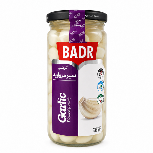 Badr Usturoi Decojit Conservat in Saramura 380 g