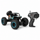 Masina RC Off-Road pentru Copii cu Telecomanda 2.4 GHz, Anvelope Mari din Cauciuc si Baterie Reincarcabila, Negru