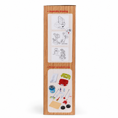Set de Curatenie Pentru Copii cu Carucior, Mop si Galeata