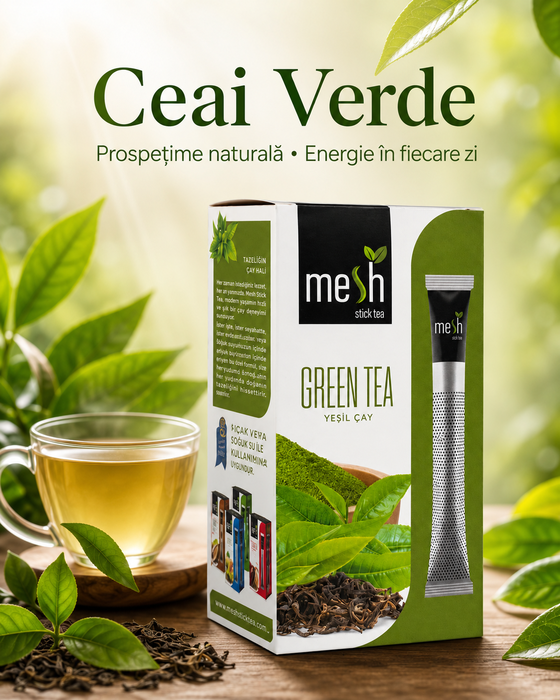 Mesh Ceai Verde 16 Plicuri