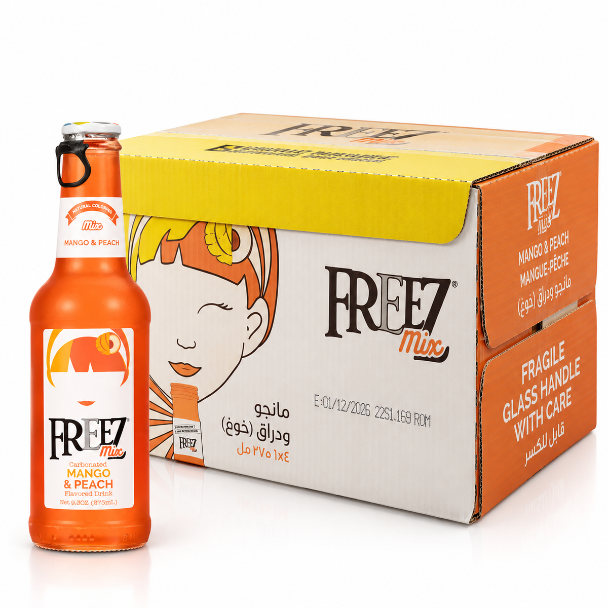 Bax Freez Mix Mango & Peach – 24 x 275 ml – Ofertă Specială