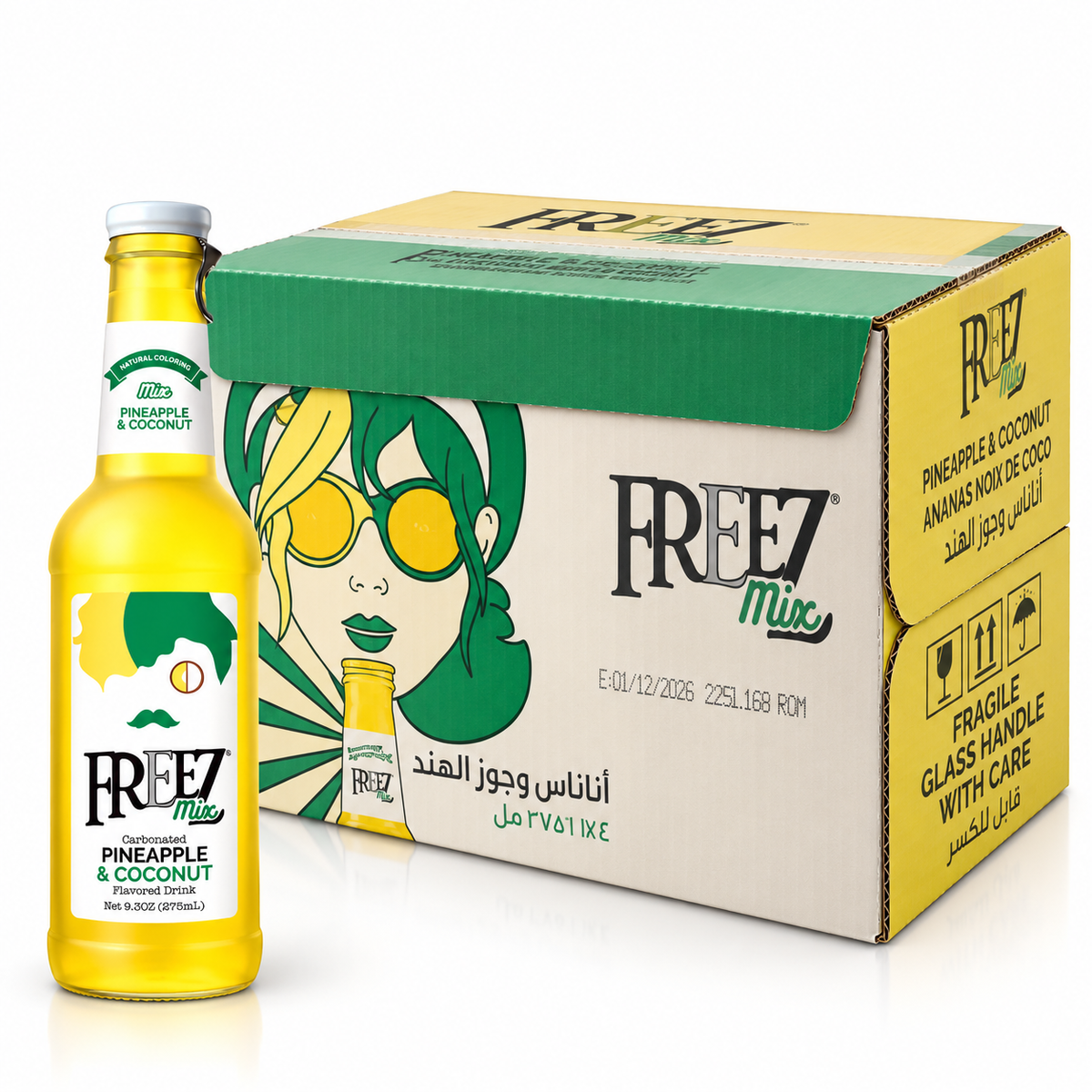 Bax Freez Mix Pineapple & Coconut – 24 x 275 ml – Ofertă Specială