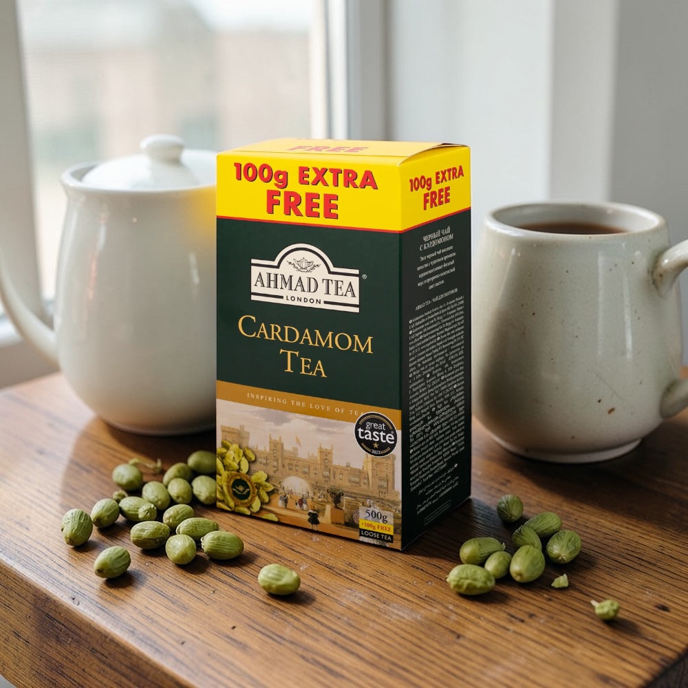 Ceai Ahmad Cardamom (500 g + 100 g gratis)