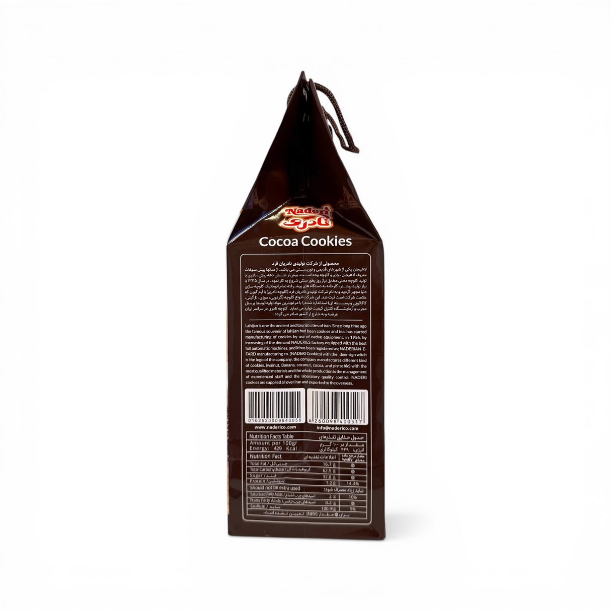Naderi Fursecuri cu Ciocolata 600 g