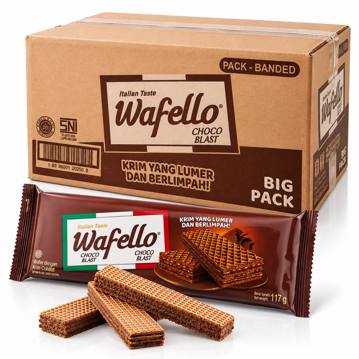 Bax Wafello Choco Blast – 30 x 117 g – Ofertă Specială