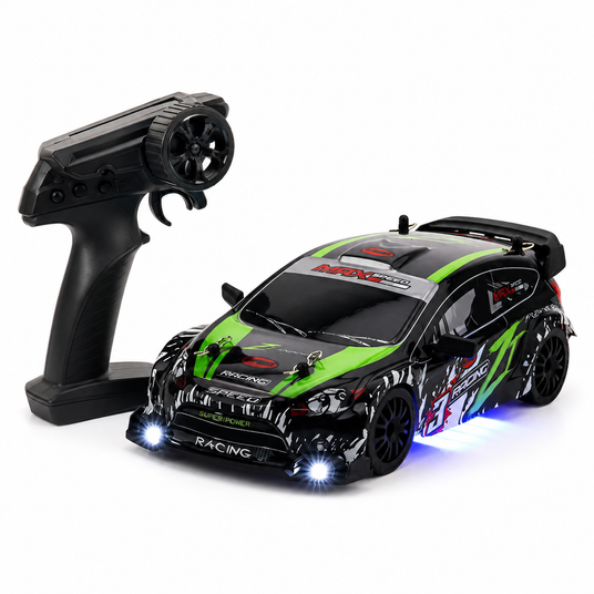 Masina RC Rally 4WD pentru Copii, Scara 1:24, 2 Seturi de Anvelope, Telecomanda