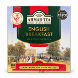 Ceai negru Ahmad Tea English Breakfast, 100 de plicuri x 2 g (200 g), cutie față