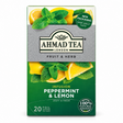 Ceai Ahmad Tea Mentă și Lămâie, 20 plicuri, 30 g – față