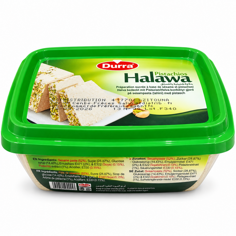 Durra Halva cu Fistic 350 g – caserolă văzută din perspectivă