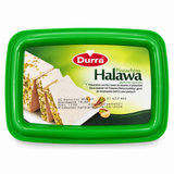 Durra Halva cu Fistic 700 g – vedere de sus a cutiei, capac verde