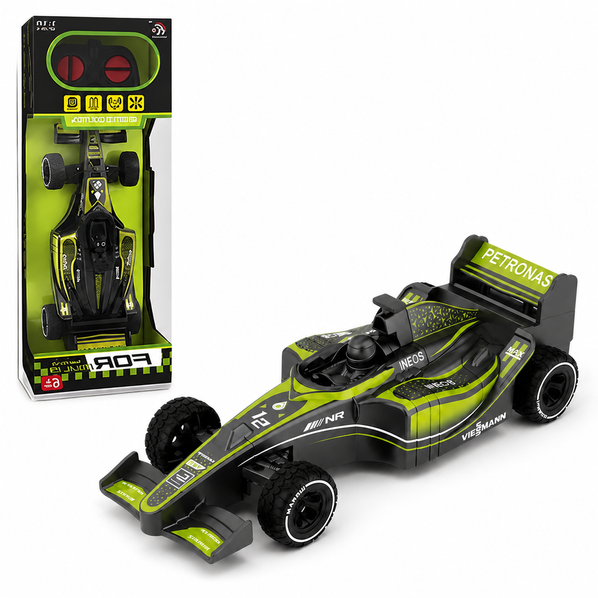 Masina RC de Curse Tip Monopost pentru Copii, Scara 1:18, Viteza 10 km/h, Telecomanda