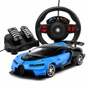 Masina RC Tip Supercar pentru Copii, Scara 1:16, cu Volan si Pedale, Simulator de Condus, Functii Interactive